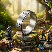 Charger l'image dans la galerie, Bague tournante en métal forgé - Dé portable