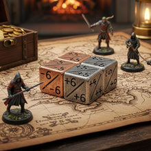 Load image into Gallery viewer, Magic The Gathering 2 x Metal Life Counter Dice Tokens MTG