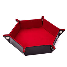 Charger l'image dans la galerie, Hexagonal Leather Dice Tray for Dungeons & Dragons