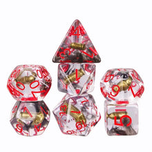 Load image into Gallery viewer, Critical Caliber Gun Bullet Resin Dice Set
