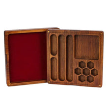 Charger l'image dans la galerie, Red Dragon Wood Dice Storage Box & Tray for Dungeons & Dragons