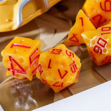 Load image into Gallery viewer, Cheesy Cheese Dice Set for Dungeons & Dragons