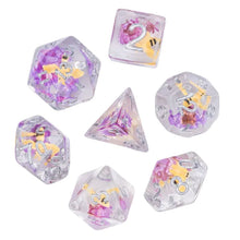 Load image into Gallery viewer, Bee & Flowers Dice Set for Dungeons & Dragons