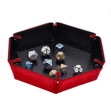 Charger l'image dans la galerie, Hexagonal Leather Dice Tray for Dungeons & Dragons
