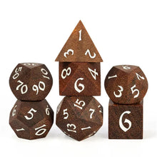 Load image into Gallery viewer, Sandalwood Wood Dice Set for Dungeons &amp; Dragons
