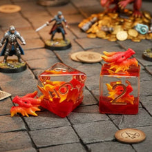 Load image into Gallery viewer, Dragon's Breath Resin Dice Set