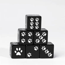 Load image into Gallery viewer, Wild Beast Paw Print Dice Set (D6) for Dungeons & Dragons