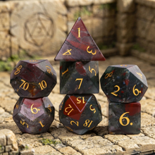 Load image into Gallery viewer, Bloodstone Dice Set