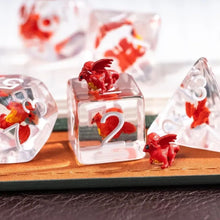 Charger l'image dans la galerie, Red Dragon Dice Set for Dungeons & Dragons