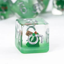 Load image into Gallery viewer, Gelatinous Cube Dice Set for Dungeons & Dragons