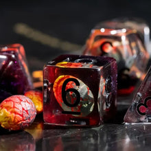 Load image into Gallery viewer, Hatchling’s Hoard Dragon Eggs Dice Set for Dungeons & Dragons