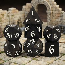 Load image into Gallery viewer, Ebony Wood Dice Set