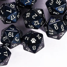 Charger l'image dans la galerie, Wild Beast Paw Print D20 Dice Set for Dungeons & Dragons