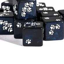 Load image into Gallery viewer, Wild Beast Paw Print Dice Set (D6) for Dungeons & Dragons