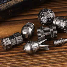Load image into Gallery viewer, Demolition Dice Bomb Metal Dice Set for Dungeons & Dragons