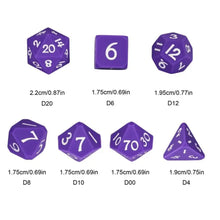 Load image into Gallery viewer, Bouncy Rubber Ball Dice Set for Dungeons & Dragons