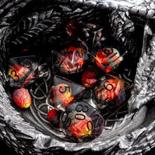 Load image into Gallery viewer, Hatchling’s Hoard Dragon Eggs Dice Set for Dungeons & Dragons