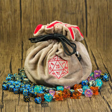 Load image into Gallery viewer, D20 Dice Bag of Holding for DND Dungeons & Dragons