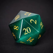 Charger l'image dans la galerie, Close-up of jadefire D20 showing natural stone texture and weight