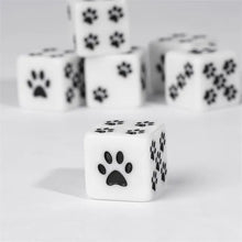Load image into Gallery viewer, Wild Beast Paw Print Dice Set (D6 & D20)
