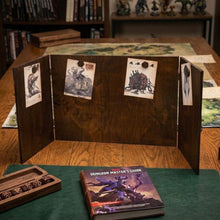 Load image into Gallery viewer, Dragon’s Gaze Wood DM Dungeon Master Screen