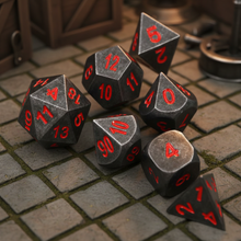 Charger l'image dans la galerie, Set de dés Dark Stone pour Dungeons & Dragons (plusieurs coloris)