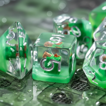 Load image into Gallery viewer, Gelatinous Cube Dice Set for Dungeons & Dragons
