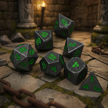 Charger l'image dans la galerie, Set de dés Dark Stone pour Dungeons & Dragons (plusieurs coloris)