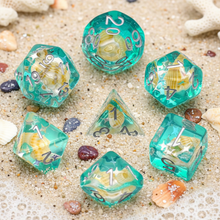 Load image into Gallery viewer, Conch of the Tides Resin Dice Set