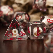 Load image into Gallery viewer, Orc Skulls Encased in Smoke Dice Set for Dungeons & Dragons