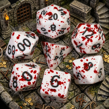 Load image into Gallery viewer, Blood-Splattered Dice Set