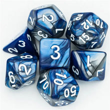 Load image into Gallery viewer, Alchemist's Swirl Resin Dice Set – Choose Your Color