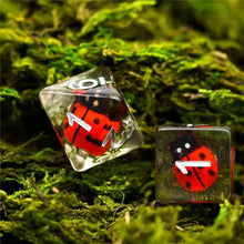 Load image into Gallery viewer, Ladybug Infestation Dice Set for Dungeons & Dragons