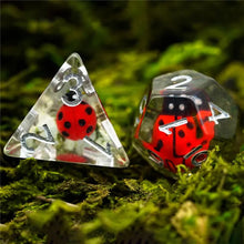 Load image into Gallery viewer, Ladybug Infestation Dice Set for Dungeons & Dragons