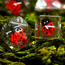 Load image into Gallery viewer, Ladybug Infestation Dice Set for Dungeons & Dragons