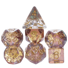 Charger l'image dans la galerie, Golden Gear War Machine Dice Set for Dungeons & Dragons