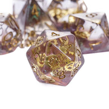 Charger l'image dans la galerie, Golden Gear War Machine Dice Set for Dungeons & Dragons