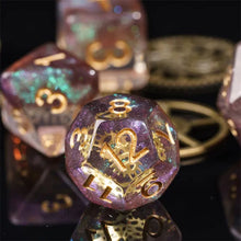 Charger l'image dans la galerie, Golden Gear War Machine Dice Set for Dungeons & Dragons