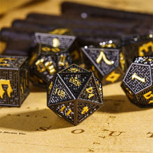 Load image into Gallery viewer, Minotaur’s Maze Metal Dice Set for Dungeons & Dragons