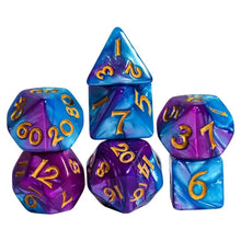 Load image into Gallery viewer, Miniature Nebula Dice Set for Dungeons & Dragons (Various Colors)