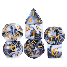 Load image into Gallery viewer, Miniature Nebula Dice Set for Dungeons & Dragons (Various Colors)
