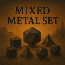 Charger l'image dans la galerie, Mixed Metal Dice Set for Dungeons & Dragons