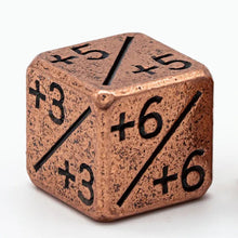 Load image into Gallery viewer, Magic The Gathering 2 x Metal Life Counter Dice Tokens MTG