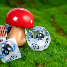 Load image into Gallery viewer, Deathcap Mushroom Resin Dice Set
