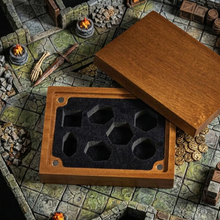 Load image into Gallery viewer, Adventurer's Wood Dice Box