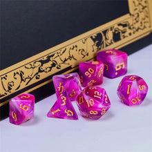 Charger l'image dans la galerie, Fairyfloss Pink & White Blend Dice Set for Dungeons & Dragons