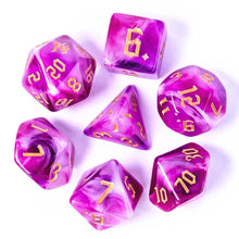 Charger l'image dans la galerie, Fairyfloss Pink & White Blend Dice Set for Dungeons & Dragons