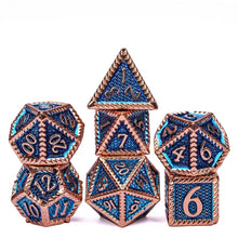 Load image into Gallery viewer, Stormscale Metal Dice Set for Dungeons & Dragons