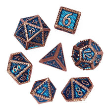 Load image into Gallery viewer, Stormscale Metal Dice Set for Dungeons & Dragons