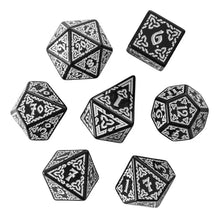 Load image into Gallery viewer, Celtic Knot Dice Set for Dungeons & Dragons - Various Colors